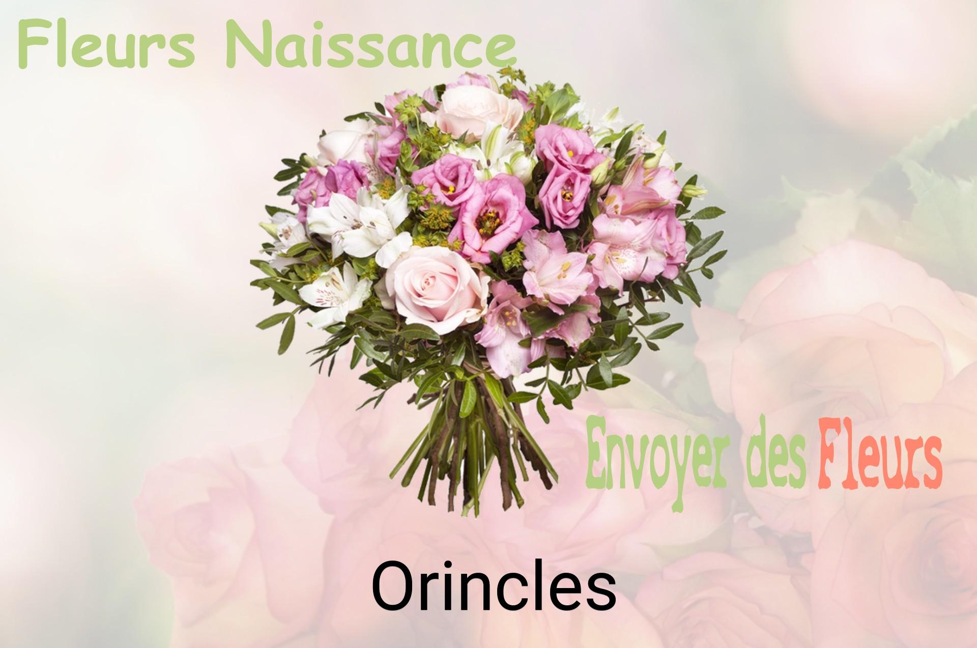Bouquet de fleurs de naissance livré à Orincles